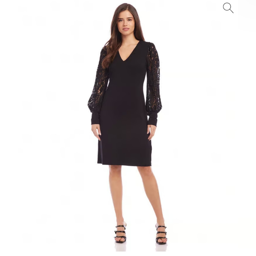 Karen Kane Lace Sleeve Dress